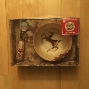 ❇️#1 Holiday dip bowl and spreader.